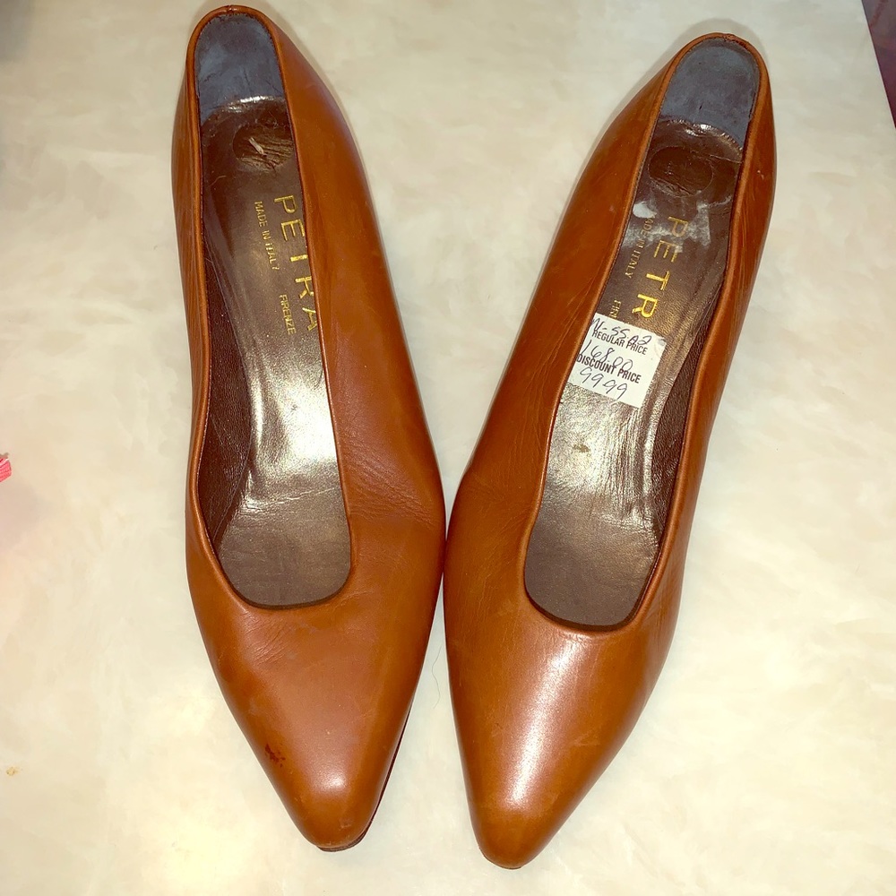 🗣Vintage Italian Butter Leather PETRA Pumps